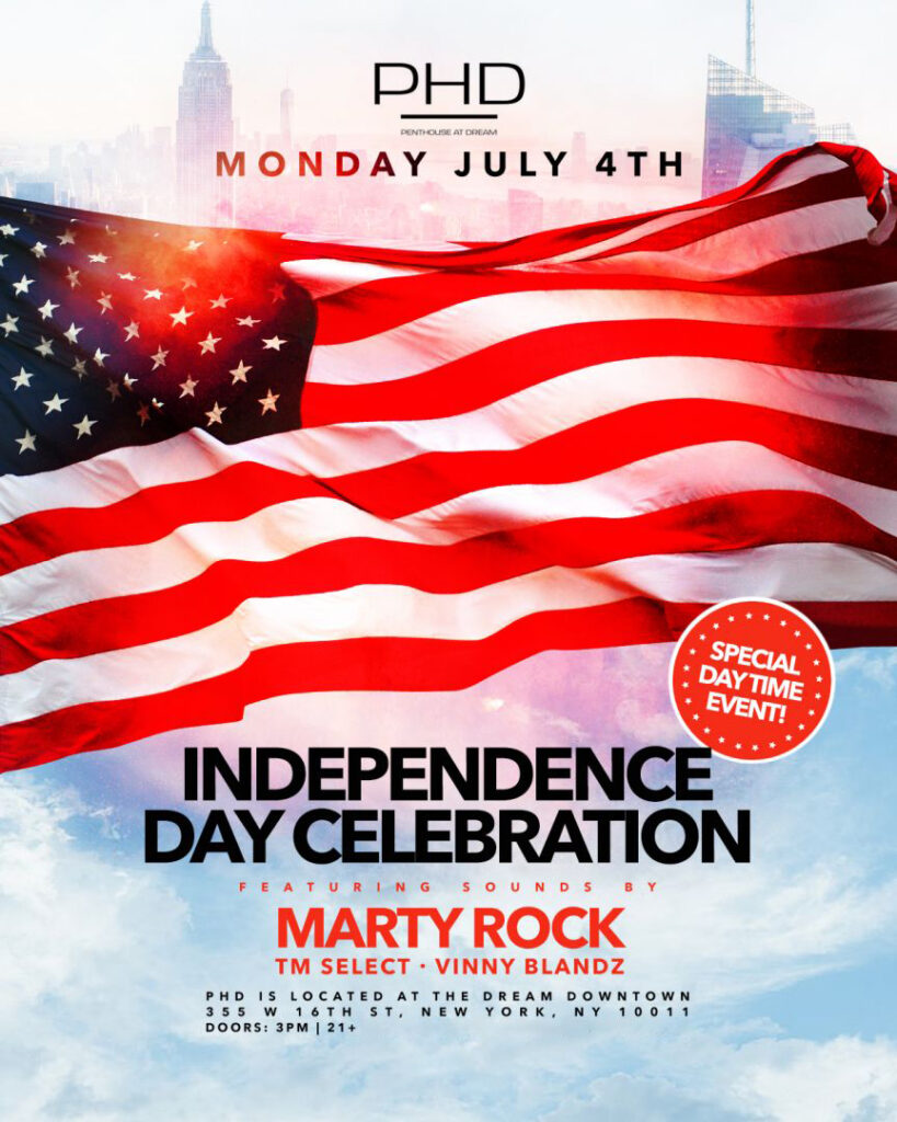 4th of july party at phd rooftop downtown