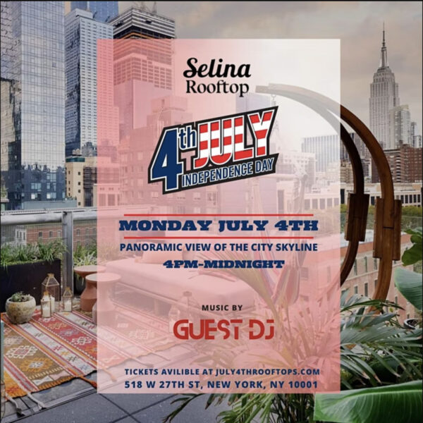 4th of july party at selina rooftop