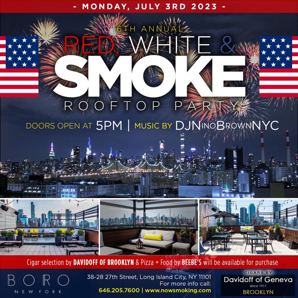 3rd of july rooftop cigar party in nyc
