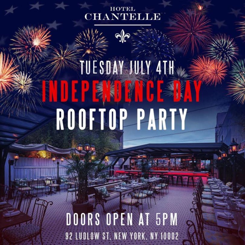 hotel chantelle 4th of july party