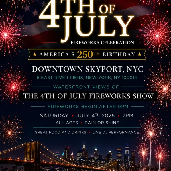 4th of july live view of macys fireworks in nyc at downtown skyport