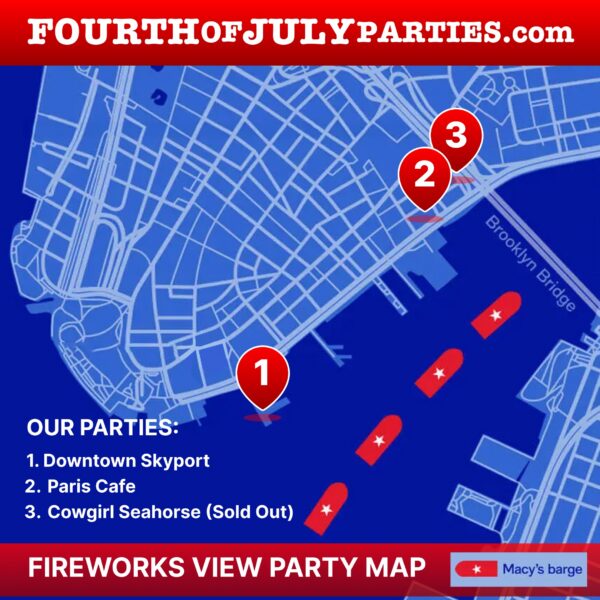 live view of macy 2026 fireworks map by fourthofjulyparties.com