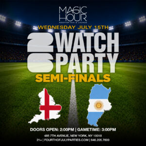 Argentina vs England at Magic Hour nyc Watch Party