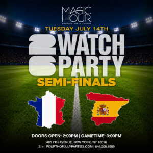 Spain Vs France at NYC Magic Hour Rooftop Watch Party